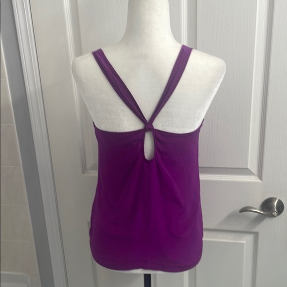 Forever 21 Purple Relaxed Tank Top 100% Silk Size S - Picture 2 of 6